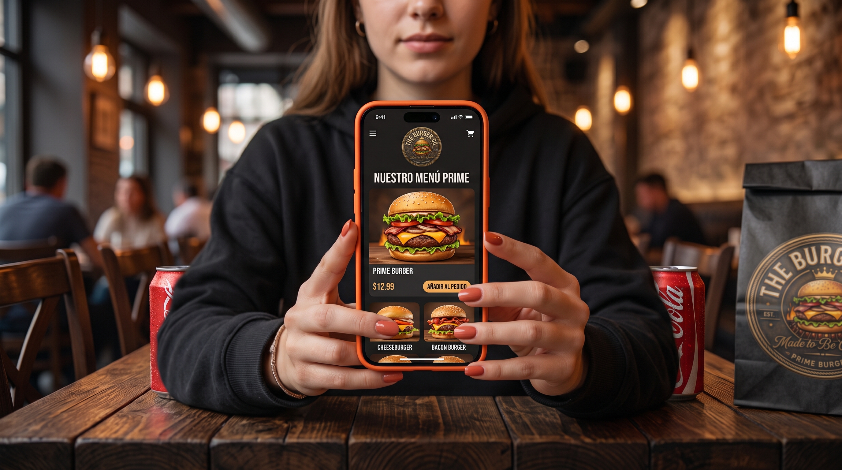The Burger Co. · UI/UX App Móvil & Menú Prime